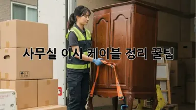 사무실 이사, 케이블 정리 꿀팁!