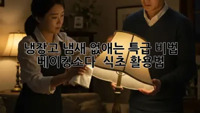 냉장고 냄새 없애는 특급 비법! 베이킹소다 & 식초 활용법